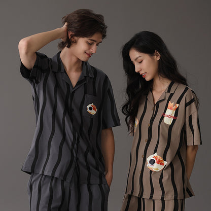 2024 New Pure Cotton Couple Sleepwear Comfortable and Leisure 80017